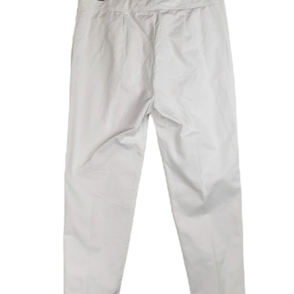 J. McLaughlin Putney Pants NWT Cotton Twill White Size 8 - Picture 5 of 10